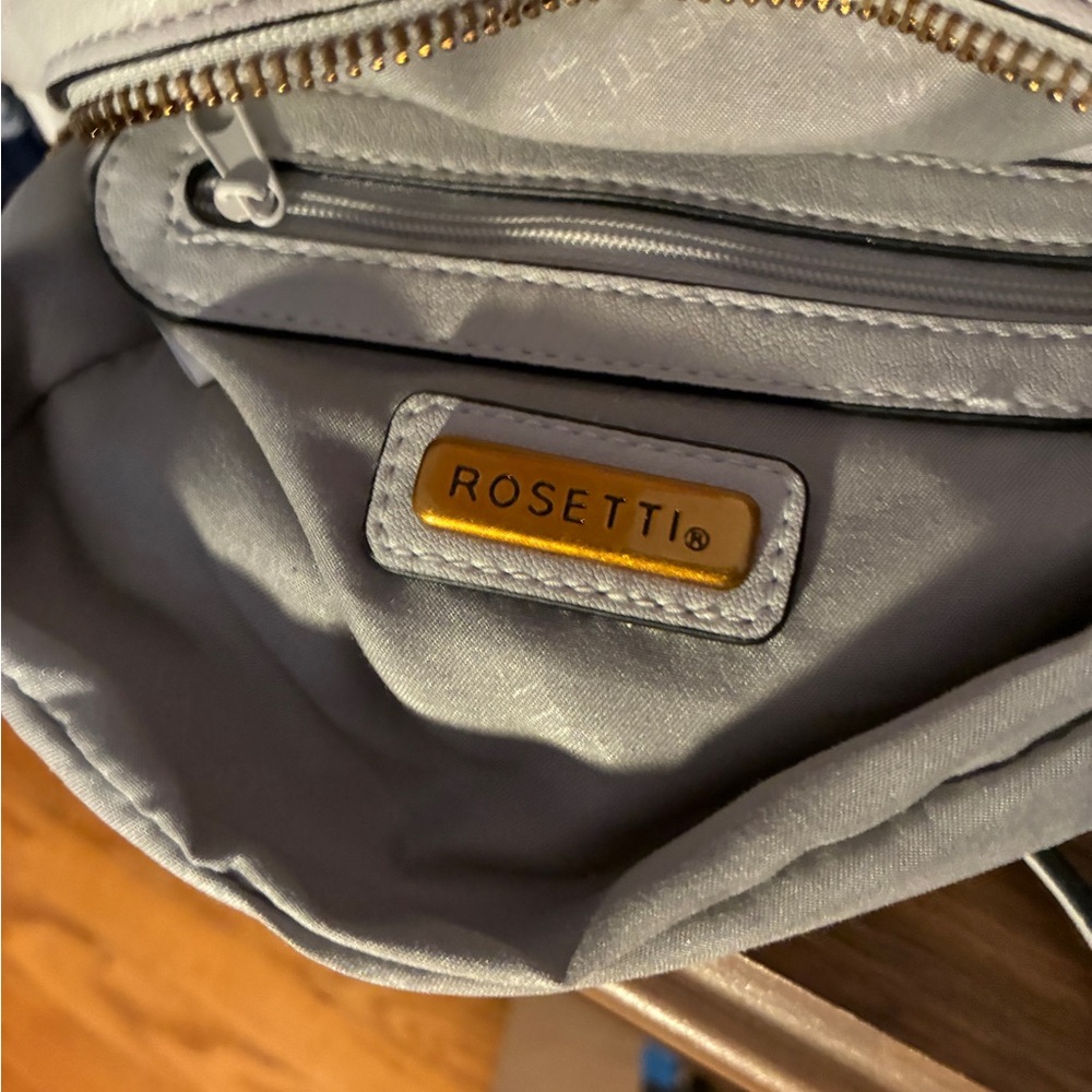 Rosetti White Quilted Dome Crossbody with Gold Logo NWT - Picture 12 of 17